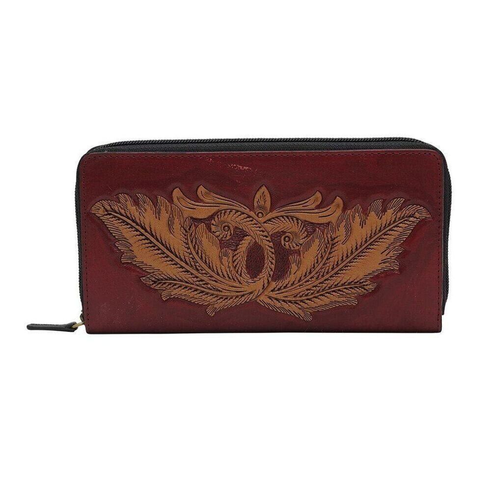 Myra Bag Handmade Ostenatious Wallet Leather & Hairon Canvas & Cowhide Leather